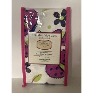 Toddler Pillow Cases 2 In Package Ladybugs Flower BRAND NEW IN PACKAGE
